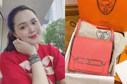 Vợ Duy Mạnh khoe vừa mua túi Hermès hàng trăm triệu đồng
