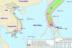 Tin bão mới nhất cơn bão VONGFONG