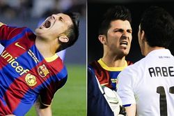 David Villa và khoảnh khắc nổi cáu sau diễn xuất bất thành