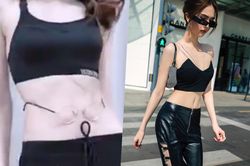 Ngọc Trinh nhanh chóng 'bắt trend' đeo kính cho eo khiến nhiều người bấn loạn