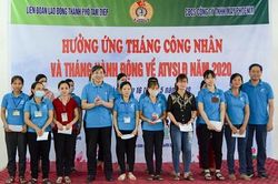 LĐLĐ tỉnh thăm, tặng quà đoàn viên, công nhân lao động