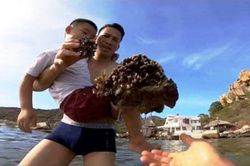 Ninh Thuận: Lập biên bản đối với hướng dẫn viên bẻ san hô, hủy hoại môi trường du lịch ở Hang Rái