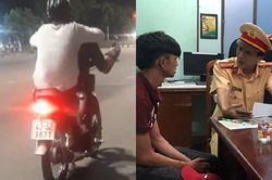 Xử phạt 'quái xế' điều khiển xe máy bằng chân gây bức xúc cộng đồng mạng