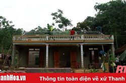 Huyện Thạch Thành tập trung khắc phục hậu quả do dông lốc gây ra