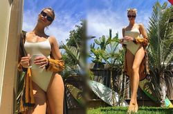 Người mẫu 1m80 Hailey Clauson diện áo tắm khoe lợi thế chân dài