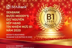 SeABank được Moody's giữ nguyên xếp hạng tín nhiệm B1