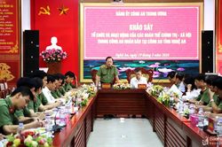 Bộ Công an khảo sát hoạt động của các đoàn thể chính trị - xã hội tại Công an Nghệ An