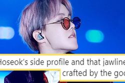 ARMY mê mẩn xương quai hàm 'cực phẩm' của J-Hope BTS