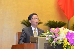 Bộ trưởng Bộ Công Thương Trần Tuấn Anh báo cáo thuyết minh Hiệp định EVFTA