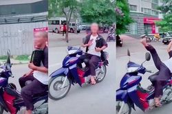 Người đàn ông 62 tuổi đi xe máy buông cả 2 tay bị phạt 8,25 triệu đồng