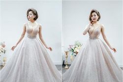 Trâm Anh đăng ảnh mặc áo cưới, dân tình hỏi chú rể là ai?