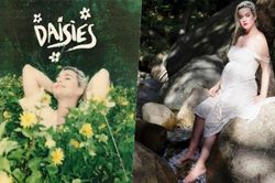 Katy Perry khoe bụng bầu, nude trong MV nhạc mới