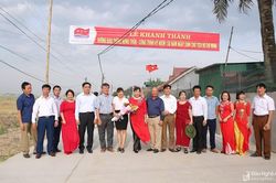 Khánh thành đường giao thông nông thôn ở xã Xuân Lâm (Nam Đàn)