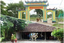 Nghệ thuật điêu khắc và báu vật gây kinh ngạc ở đền cổ Linh Kiếm