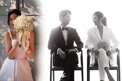 Thúy Vân mặc suit sang chảnh cùng ông xã Nhật Vũ chụp ảnh cưới trắng đen khiến fan điêu đứng