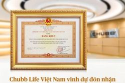 Chubb Life Việt Nam đón nhận bằng khen Thủ tướng Chính phủ