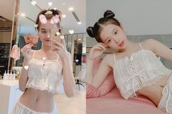 Ngọc Trinh lấp ló vòng 1 khi đụng đồ ngủ 200 nghìn đồng với Ninh Dương Lan Ngọc, Linh Ka