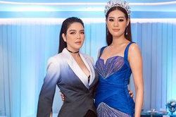 Lý Nhã Kỳ diện suit đầy quyền lực khi sánh vai cùng Hoa hậu Khánh Vân