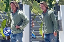 Brad Pitt trông kém sắc sau nhiều tháng không cắt tóc