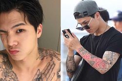 Nam ca sĩ Hàn bị nhận xét giống du côn khi xăm kín tay