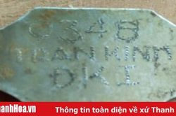 Tiếp tục phát hiện thêm hài cốt liệt sĩ kèm theo tấm nhôm khắc ký hiệu 934B TRAN KINH DK1