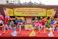 Hà Nội đón nhận Bằng xếp hạng Di tích quốc gia đặc biệt Đền - Chùa - Đình Hai Bà Trưng