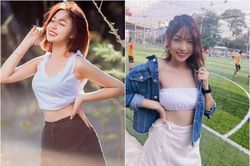 Hot girl 'bắp cần bơ' lại gây sốt nhờ diện thứ đồ này
