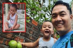 Hai bố con hí hửng ăn ổi chín 'vượt tường' nhà hàng xóm sau thời gian đợi 'dài cổ'... và cái kết đắng