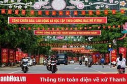 Cẩm Thủy rực rỡ cờ hoa trước ngày đại hội Đảng bộ huyện