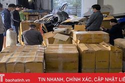 Công an Hà Tĩnh liên tiếp bắt giữ nhiều điều hòa, xe đạp, sữa hộp không rõ nguồn gốc