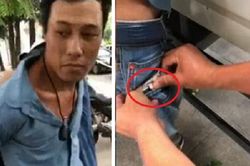 Hai đối tượng bỏ xe máy chạy bộ khi gặp chốt 141