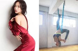 Diệu Nhi uốn dẻo, đu dây để có thân hình gợi cảm