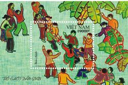 Bộ tem 'Trò chơi dân gian' phát hành đúng dịp Tết thiếu nhi