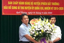 Quế Phong: Hội nghị bất thường bầu bổ sung Bí thư Huyện ủy nhiệm kỳ 2015 - 2020