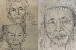 Xem những tuyệt phẩm ký họa chì của họa sĩ tài ba Huỳnh Văn Thuận