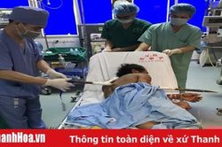 Bệnh viện Đa khoa tỉnh Thanh Hóa cứu sống bệnh nhân bị xà beng đâm xuyên người