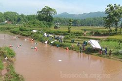 Diễn tập ứng phó bão lũ, tìm kiếm cứu nạn năm 2020 tại xã Viêng Lán đạt loại giỏi