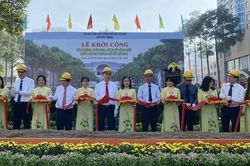 Khởi công công trình khôi phục, nâng cấp công viên trước Nhà hát TP HCM