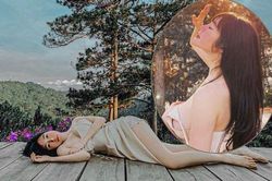 Elly Trần tung loạt ảnh gợi cảm, gọi mình là 'oan hồn'