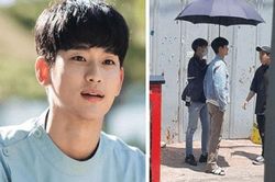 Nhận cát-xê gần 4 tỷ đồng/tập phim vậy mà Kim Soo Hyun lại chỉ đi dép lê trên phim trường