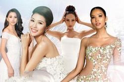 Diện váy hoa anh đào, Thúy Vân ẵm vương miện thành đáng tự hào - Hoàng Thùy quyến rũ hết cỡ