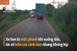 Kinh hoàng tai nạn liên hoàn vì xe ben mất phanh