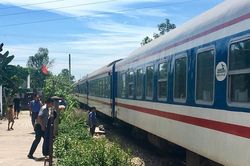 Băng qua đường sắt, người đàn ông bị tàu hỏa đâm tử vong