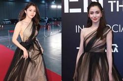 'Tiểu Song Hye Kyo' tiếp tục đụng váy công chúa bồng bềnh với mỹ nhân Angelababy