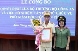Bổ nhiệm Phó giám đốc Công an tỉnh Kiên Giang