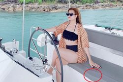 Đăng ảnh bikini, Hoàng Thùy Linh bị 'soi' tăng cân rõ rệt còn photoshop lộ liễu