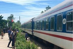 Băng qua đường sắt, người đàn ông bị tàu hỏa đâm tử vong