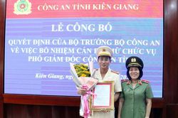 Thượng tá Trần Văn Cung được bổ nhiệm Phó Giám đốc Công an tỉnh Kiên Giang
