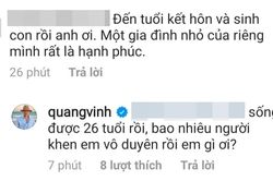 Bị hỏi chuyện lấy vợ, Quang Vinh đáp trả bất ngờ