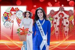 National Costume cho Khánh Vân: Xe đạp chở đầy phượng đỏ lộ diện, 'đám cưới quê' quá độc đáo